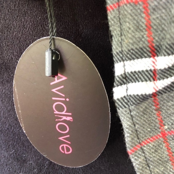 Avidlove Sexy Schoolgirl Babydoll Plaid Halter Top Lingerie Role Play V-Neck - Picture 4 of 7